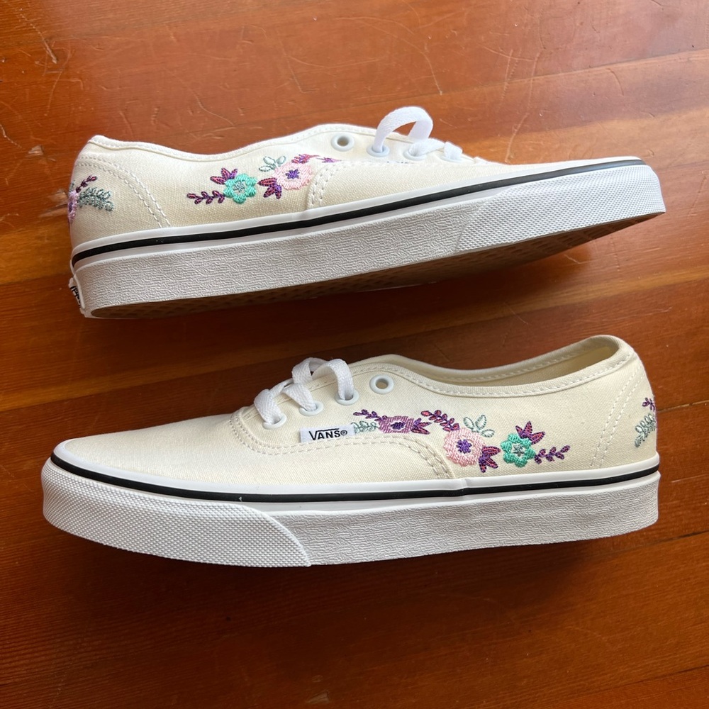 Floral print vans
